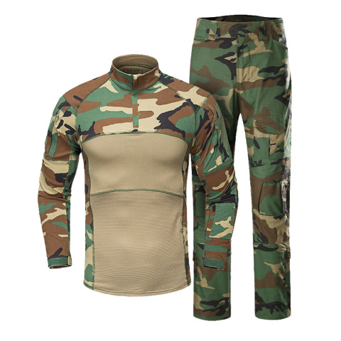Three Generations of Long-Sleeved Flame-Resistant Operational Gear, Outdoor Training Camouflage Tactical Training Suits 